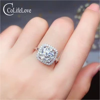 colife jewelry 0 5ct to 3ct d color moissanite ring for engagement 925 silver moissanite ring 925 silver moissanite jewelry