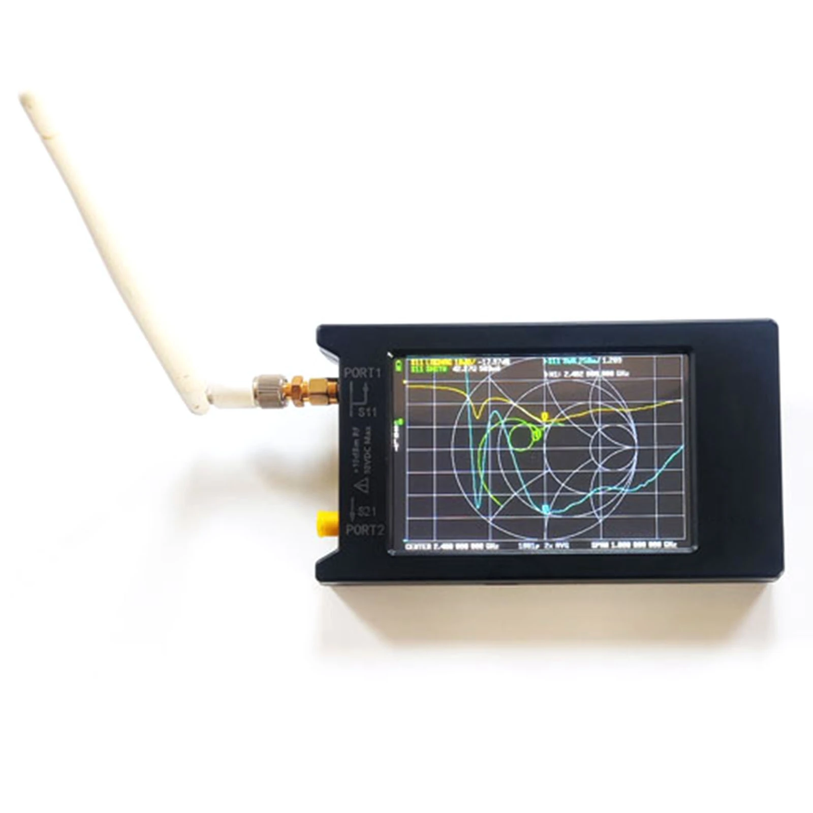 Векторный анализатор сети NanoVNA-H HF VHF UHF 50 кГц-6 3 ГГц и чехол 2 8 дюйма 4 LiteVNA 6 ГБ 7 в |