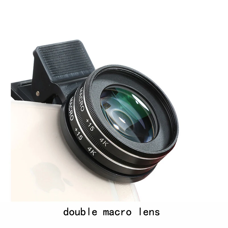 37MM 30X Macro Lens 4K HD Professional Photography Phone Camera for iPhone Xiaomi huawei Lens 15X Macro Lens for Smartphone cell phone lens kit