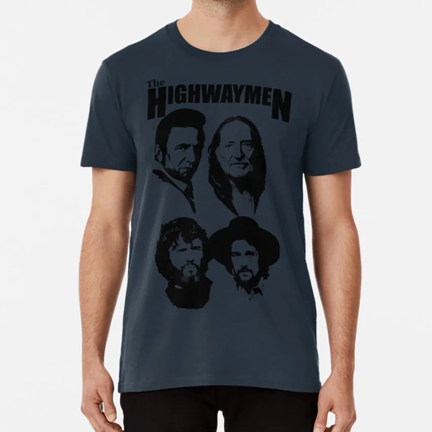 The Highwaymen No Border футболка музыкальная группа Группа классические ретро имена