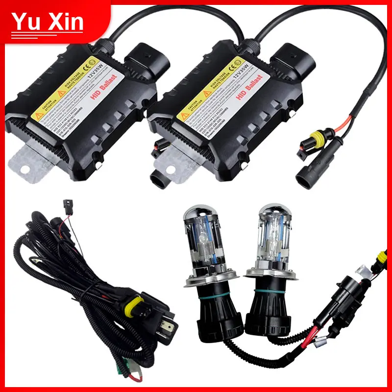 Биксеноновая лампа H4 HID/дальний/ближний свет комплект h4 9007 9004 H13 35 Вт ксеноновая