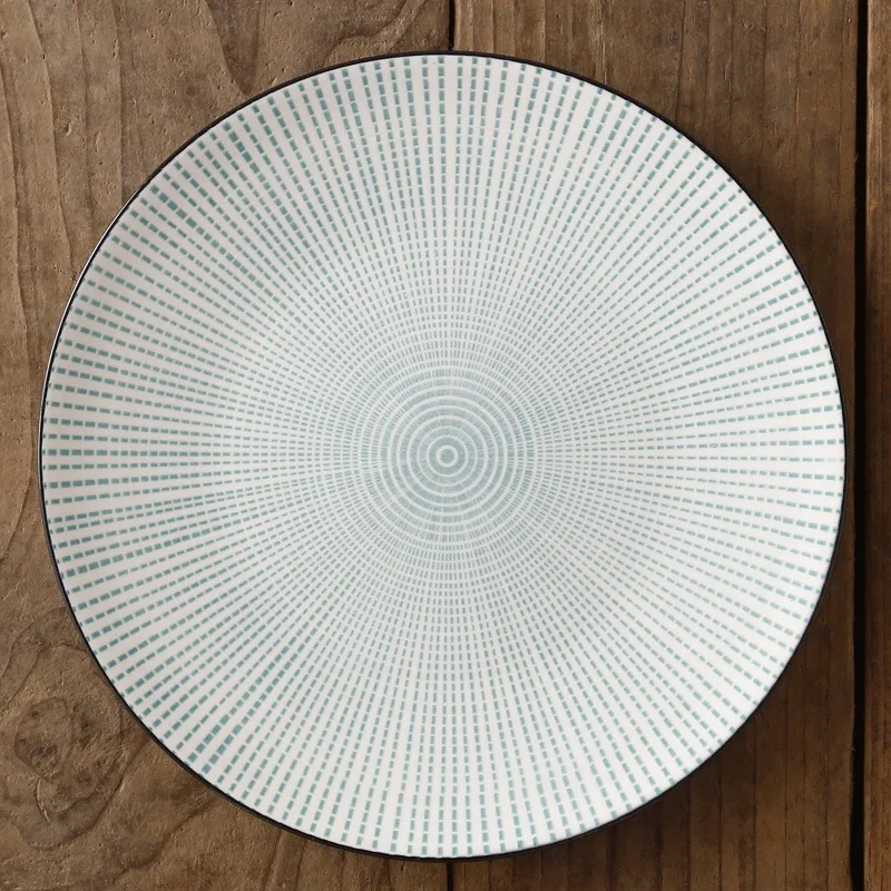 Pupil (green) Керамическая обеденная тарелка, фарфоровая десертная тарелка, столовая посуда, тарелка для торта, посуда, 10,5 дюймов, joro - Цвет: Pupil (green)
