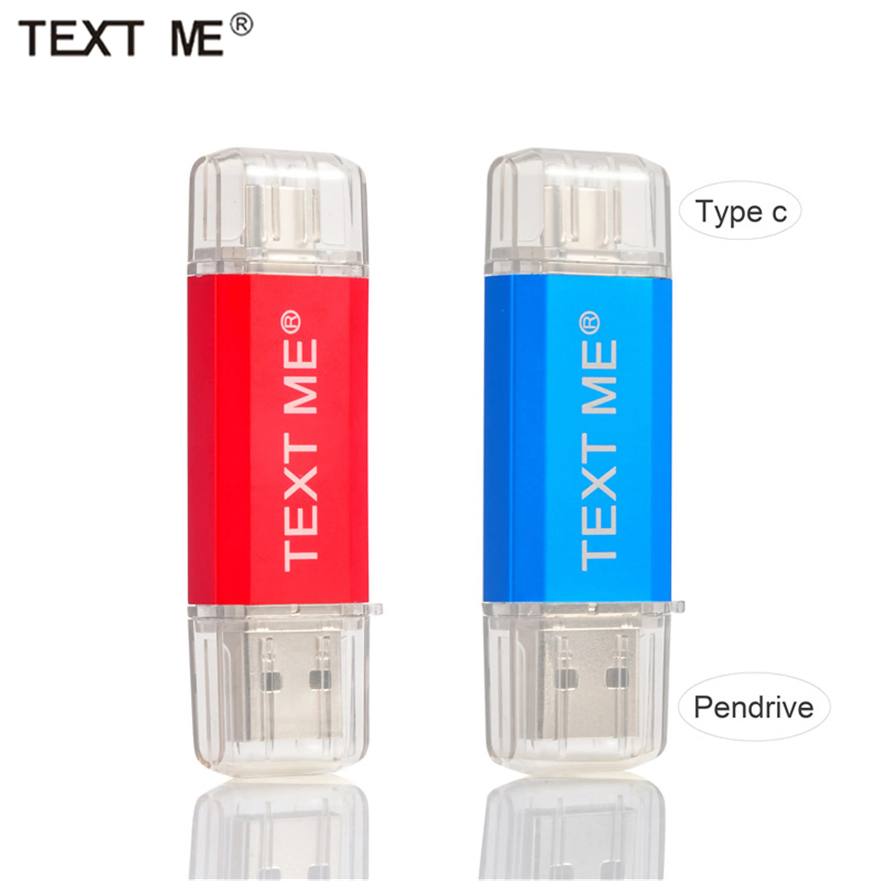 USB флеш накопитель TEXT ME creative Type C 64 ГБ 32 16 8 4 Гб 2 0|USB флэш-накопители| |