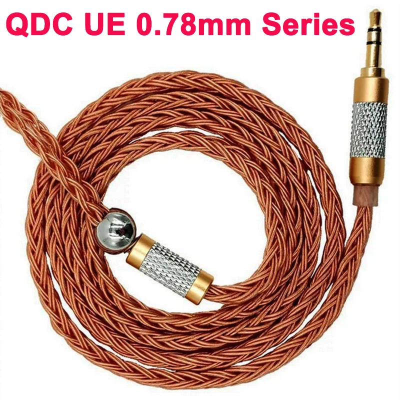 QDC UE 0.78mm Series JC16 6N OFC 16 акций 480 ядер наушники Обновление кабель для se215 se535 0,78 мм IE80 MMCX IM A2DC ZSN QDC UE серии - Цвет: QDC UE 0.78mm Series