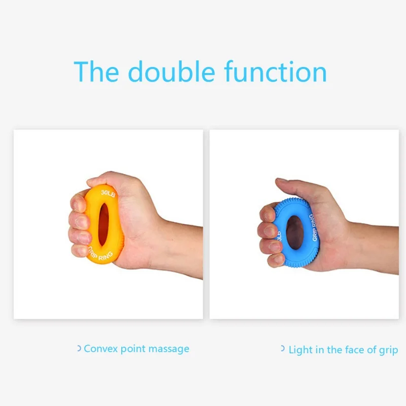 

Silicone Finger Gripper Hand Resistance Band Gripping Ring Wrist Stretcher Pow Exercise Carpal Expander Finger Forearm Trainer