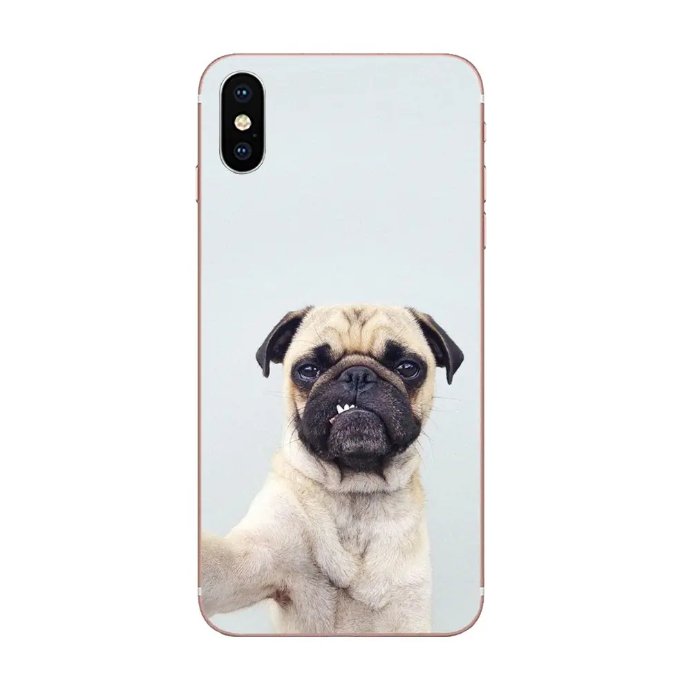 as picture Прекрасный мультфильм мопса для Xiaomi Redmi Mi 4 7A 9T K20 CC9 CC9e Note 7 9 Y3 SE Pro Prime Go Play прозрачный, мягкий чехол сумка - Цвет: as picture