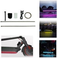 m365 scooter strips led flashlight bar lamp for xiaomi m365 electric scooter skateboard night safety light lamp belt straps