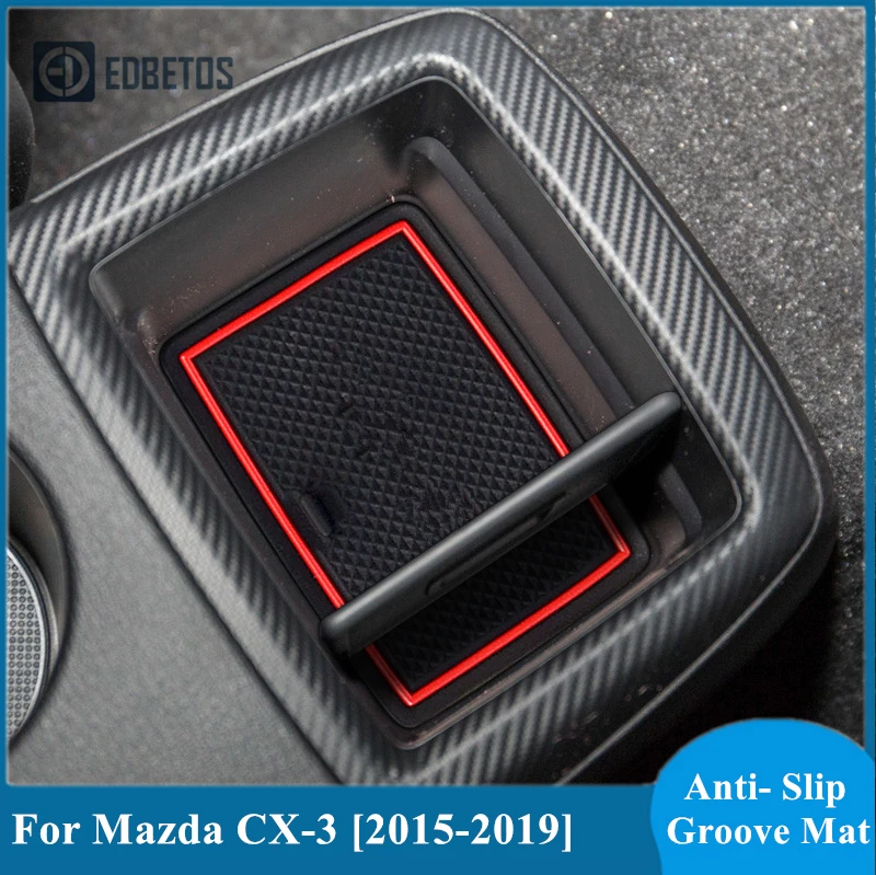 

For Mazda CX3 Accessories Parts 2015 2016 2017 2018 2019 Rubber Mat Non-slip Interior Cup Pad Door Groove Pad Decoration