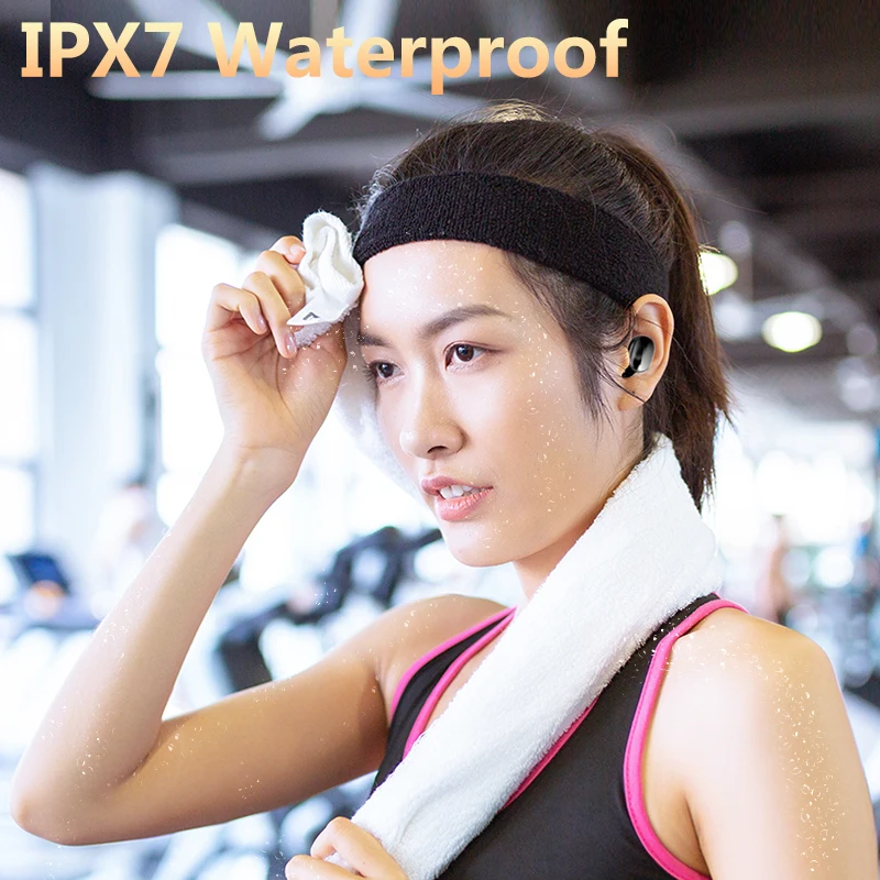 

TWS 5.0 Bluetooth 9D Stereo Earphone CVC8.0 Wireless earphone IPX7 Waterproof Earphones Sport earphones Headsets With Microphone