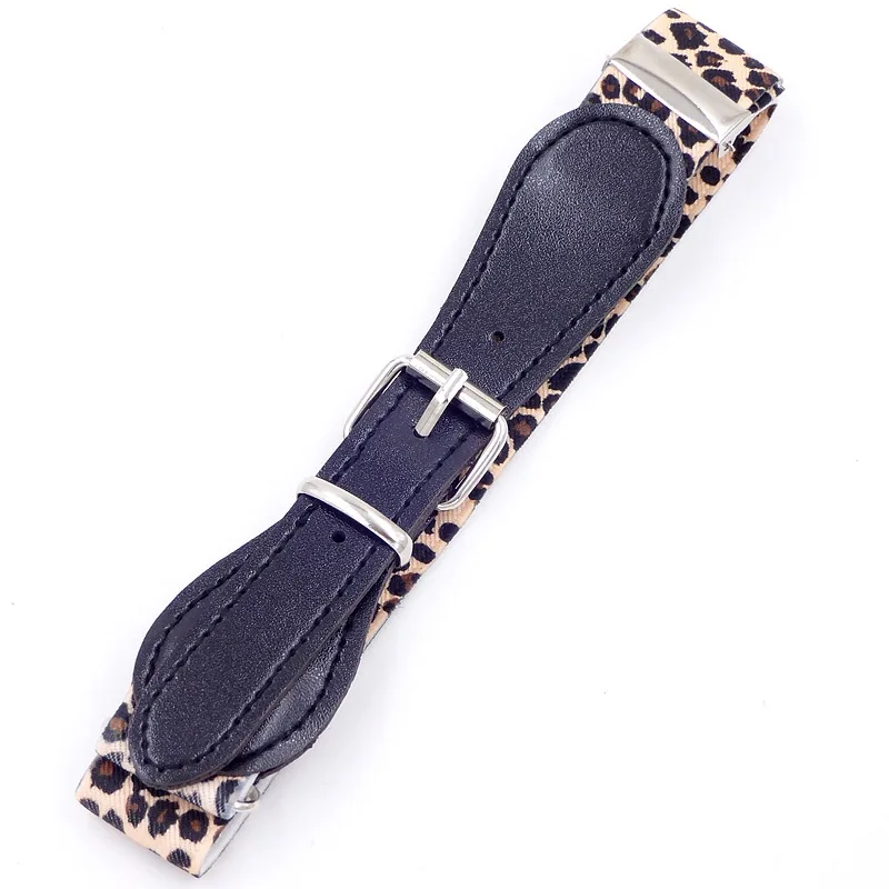 Leopard Новинка; модные детские джинсы с леопардовым принтом; Детский пояс с эластичной резинкой на талии; Детский пояс для девочек и мальчиков; пояс для детей - Цвет: Leopard