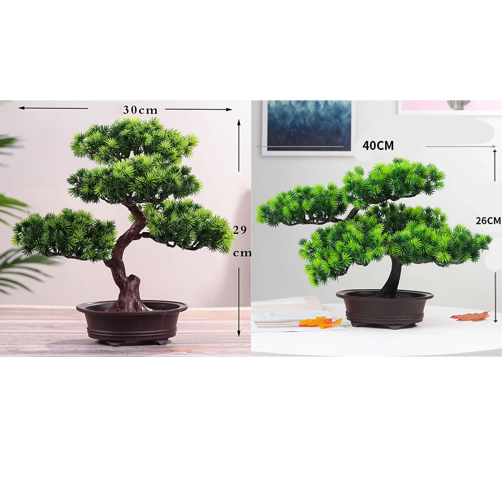 

Festival Potted Plant Simulation Decorative Bonsai Home Office Pine Tree Gift DIY Ornament Lifelike Accessory Artificial Bonsai
