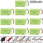 Никель-металлогидридный аккумулятор 8,4 в 3000 мАч для игрушечных автомобилей на радиоуправлении, танки, поезд, роботы, пистолеты, лодки, никель-металлогидридный Аккумулятор AA 2400 мАч 8,4 в, разъем Tamiya от 1 до 10 шт.