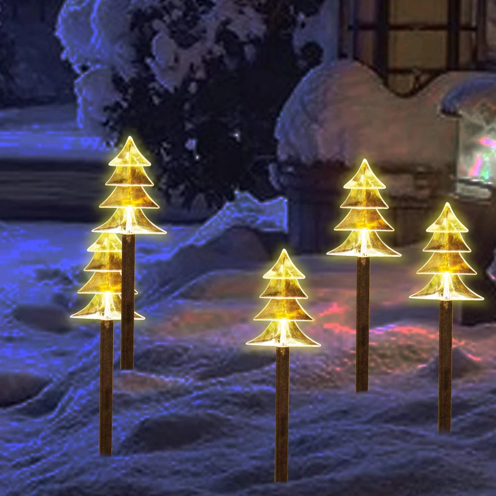 

Рождественская елка, Солнечная лампа для газона, внешнее освещение, водонепроницаемое ландшафтное освещение, дорожка, патио, декоративное ...