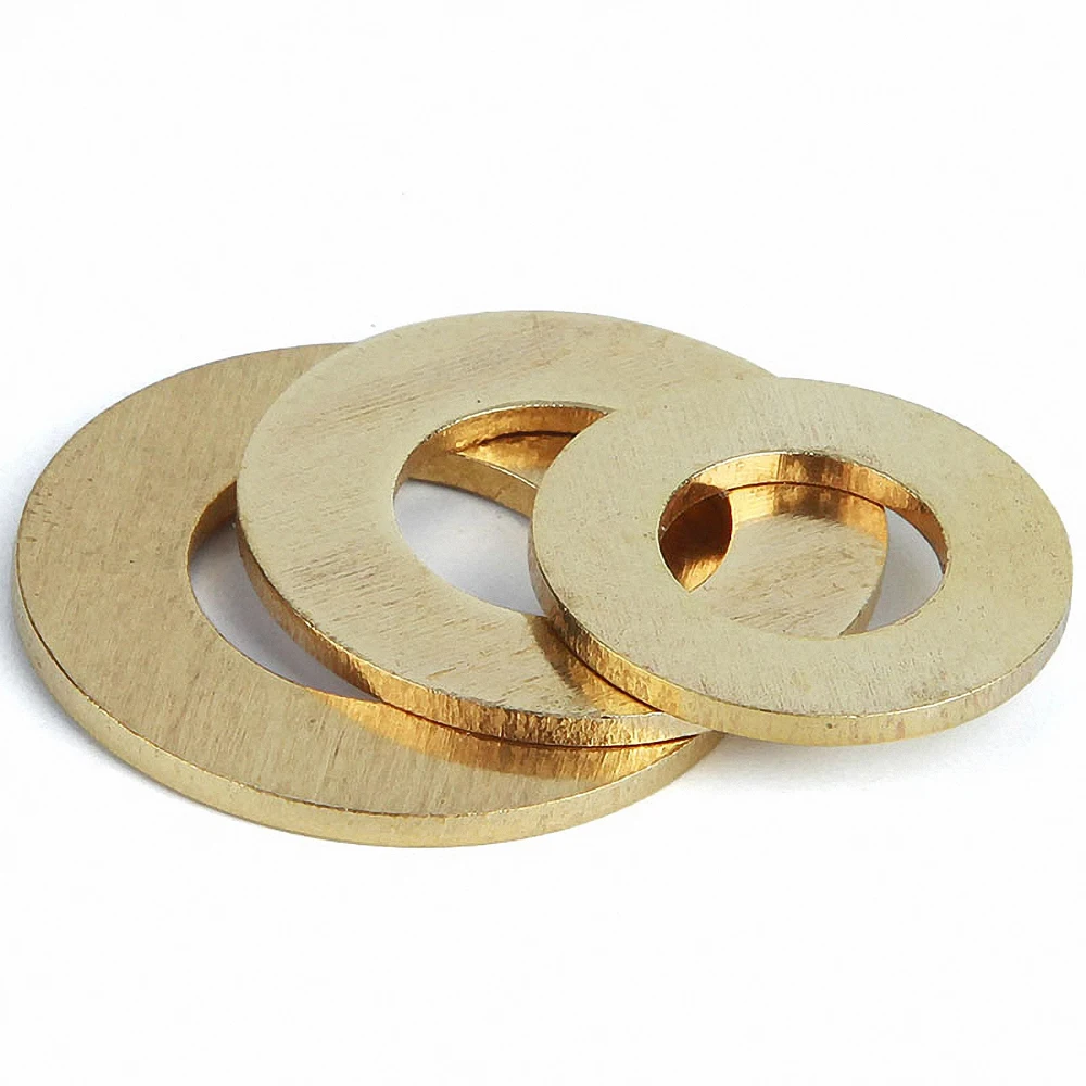 2-100pcs GB97 DIN125 Solid Brass Flat Washer Plain Gasket Pad Seal Ring M2 M2.5 M3 M4 M5 M6 M8 M10 M12 M14 M16 M18 M20 | Обустройство