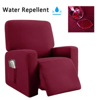 wine red recliner slipcovers chair covers washable stretch sofa with pocket non slip furniture protector%ef%bc%8c armchair cover