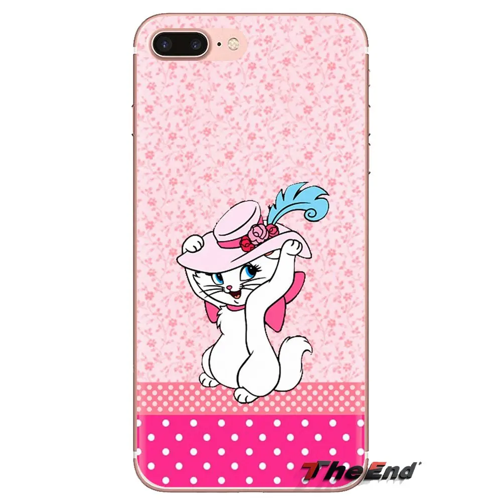 Для samsung Galaxy S2 S3 S4 S5 MINI S6 S7 edge S8 S9 Plus Note 2 3 4 5 8 Coque Fundas TPU Чехлы розовые marie aristocats Cat |
