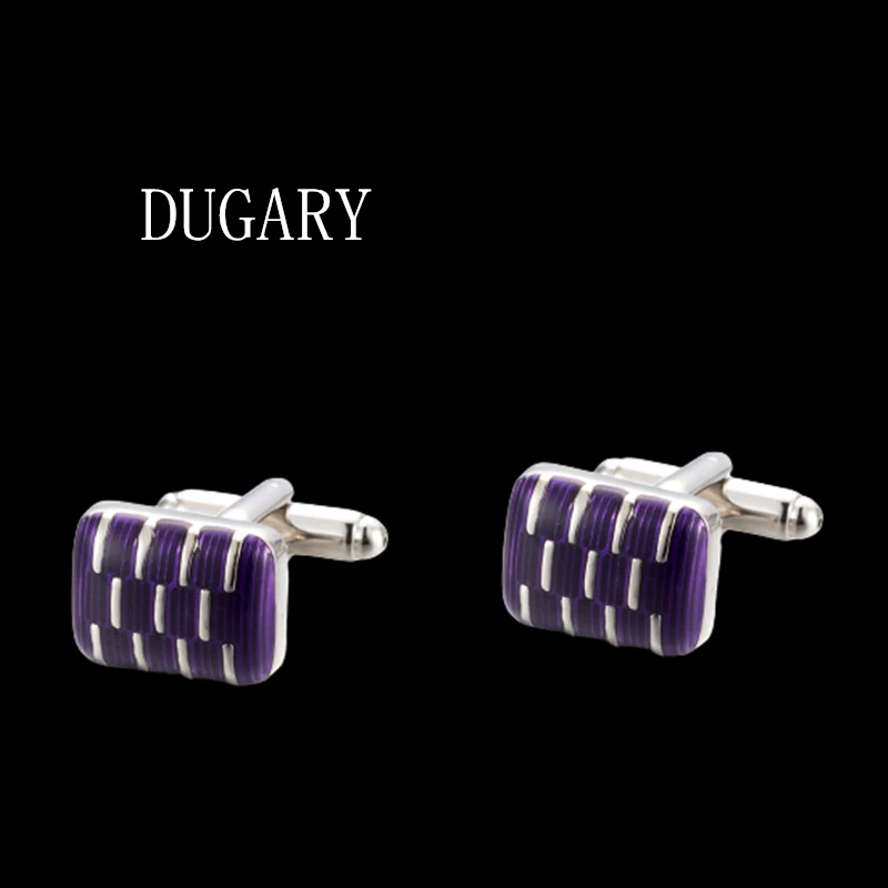 

DUGARY Luxury shirt cufflinks for men's Brand cuff buttons cuff links High Quality Square wedding abotoaduras Jewelry gemelos