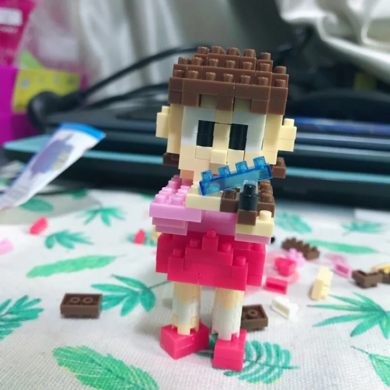 Boyu 7002 Аниме Doraemon Minamoto Shizuka школьница 3D DIY Мини Алмазные блоки кирпичи игрушки для