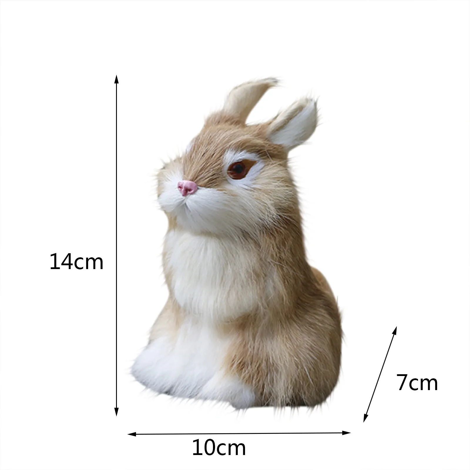 

Cute Realistic Rabbit Plush Toys Lifelike Artificial Animal Birthday Gift Easter Bunny Decorations Simulation Rabbit Toy Model