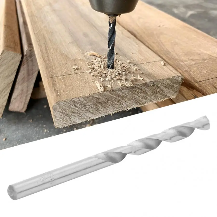 10 шт. сверло с цилиндрическим хвостовиком быстрорежущее стальное из