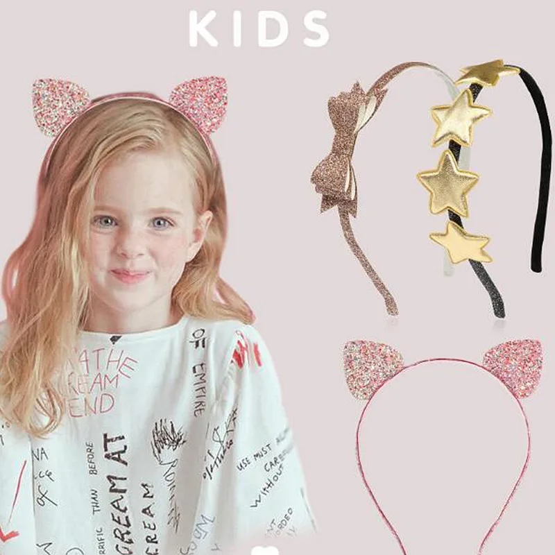 3 шт. Детские обручи для волос с кошачьими ушками | Аксессуары одежды