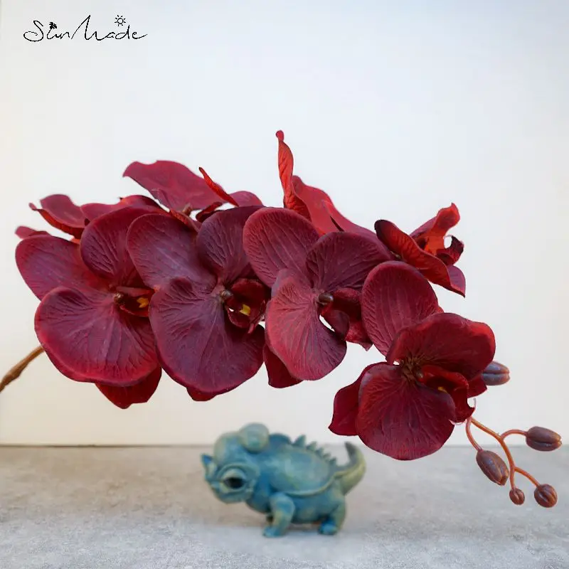 SunMade большая чёрная бабочка высококачественный цветок Орхидея для домашнего