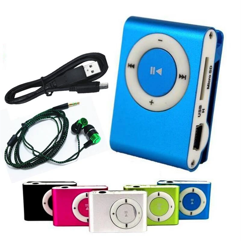 2018 новые наушники Mp3 музыкальный плеер Поддержка Micro TFCard слот USB MP3 спортивный порт