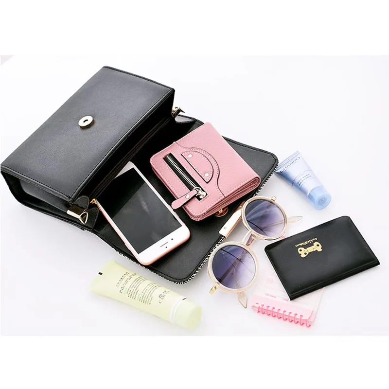 Сумка кросс боди Женская клетчатая из экокожи с клапаном|Сумки ручками| |