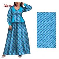 african fabric blue grid custom models polyester glitter color system sewing girls birthday party dresses fp6184