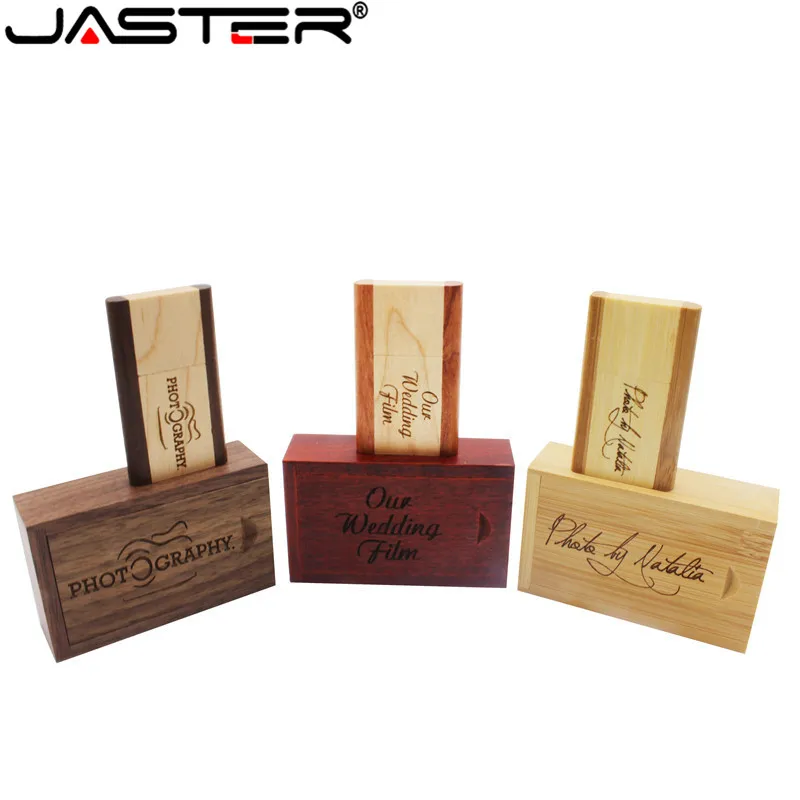 USB-флеш-накопитель JASTER деревянный 4-64 Гб с деревянной коробкой | Компьютеры и офис