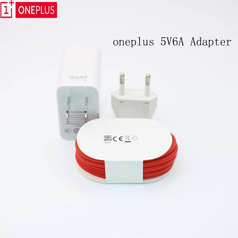 Оригинальный адаптер питания для OnePlus 7T Warp Charge 30 Вт Зарядное устройство ЕС