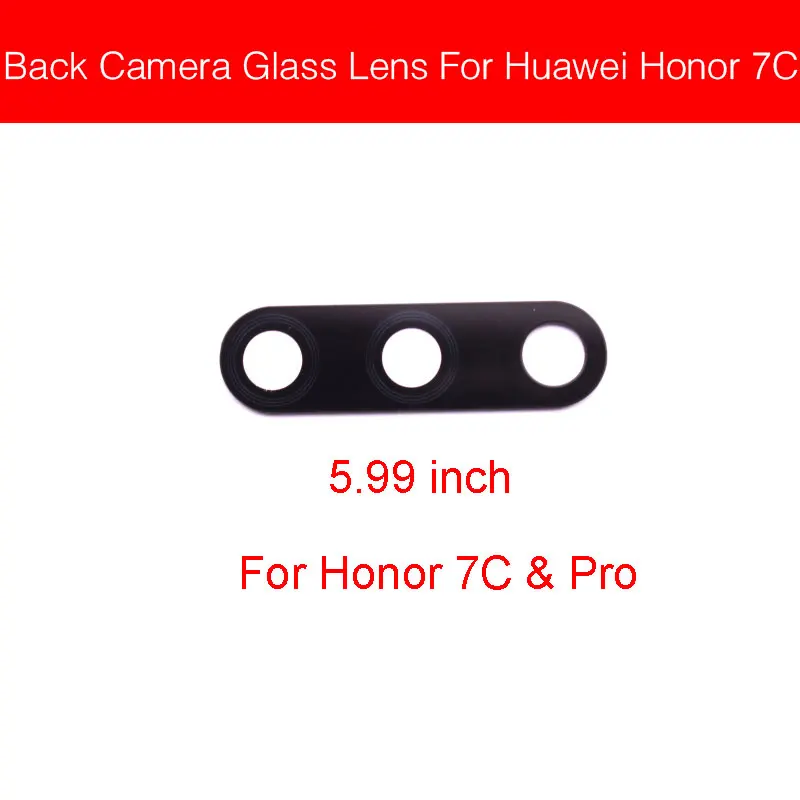 Honor 7C 5.99inch Стеклянная крышка для камеры заднего вида для huawei Honor 6A 6X 7A 7C 7X 8C 8X стеклянная наклейка на рассеиватель для huawei Honor Play 8A 6 7 - Цвет: Honor 7C 5.99inch