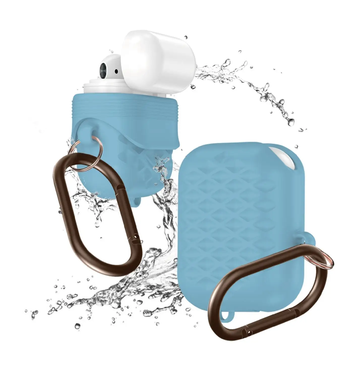 1 шт. чехол для беспроводных наушников Yulubu с Bluetooth AirPods 2 водонепроницаемый AirPod2