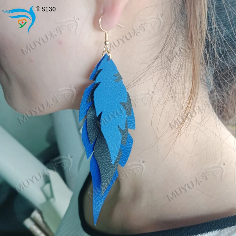 Пернатый eardrop-S130 DIY деревянный штамп/режущий инструмент штамп/Скрапбукинг форма
