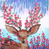 5d diamond painting deer unicorn diy artificial jewelry art cross stitch partial special shaped crystal rhinestones paintings