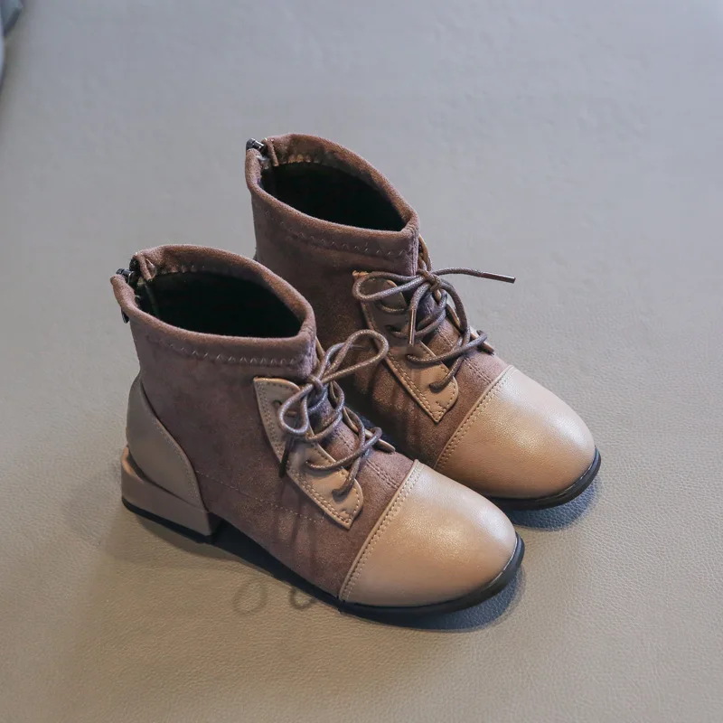

Autumn Winter Children Casual Boots Girls Martin Boots British Style Soft Bottom Comfortable Outdoor Boots Kids Shoes