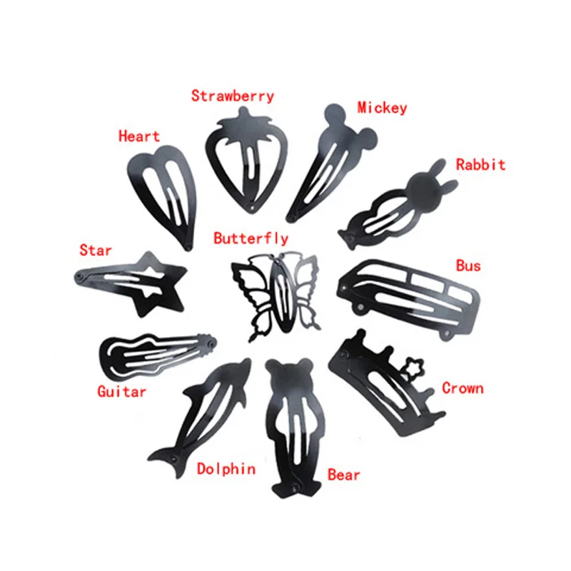 Горячая Распродажа трендовые 4 штуки в партии красивые металлические заколки для