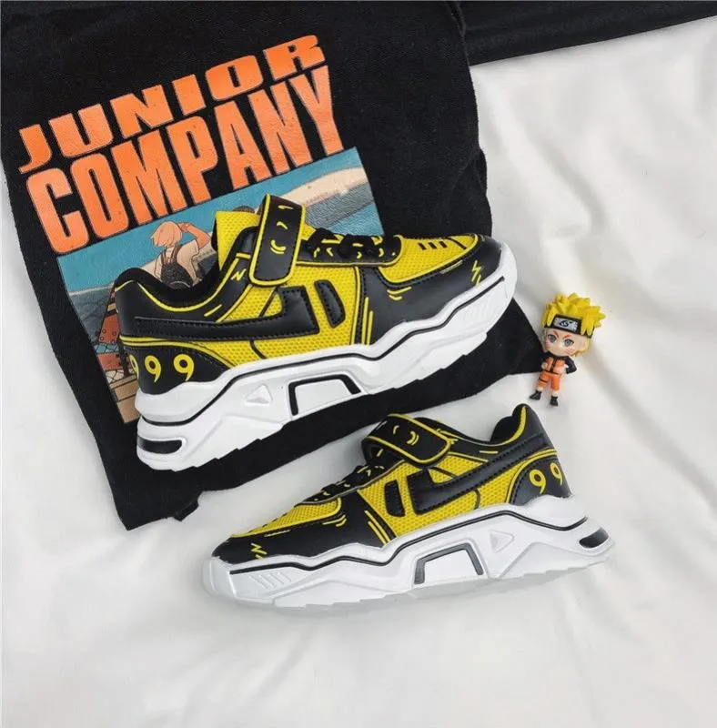 

NARUTO Boys' Sports Shoes 4-12 Years Old Summer Net Shoes Breathable Uzumaki Naruto Lightweight Casual Shoes