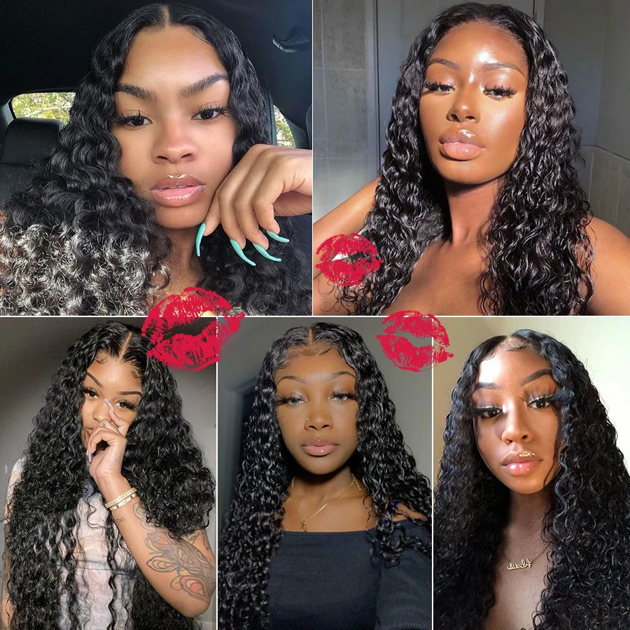 Парик из натуральных человеческих волос с U-образной волной естественный цвет