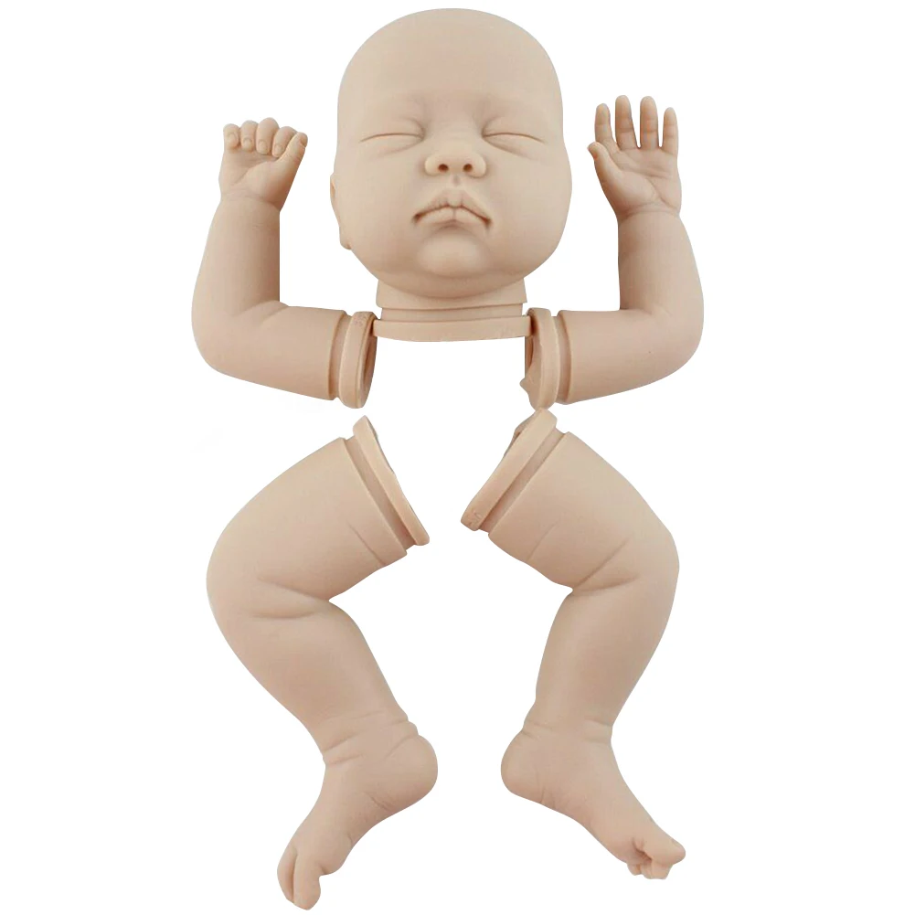 

22inch Baby Home DIY Mold Blank Simulation Realistic Soft Silicone Unpainted Unfinished Reborn Doll Kit Gift Full Head Limb