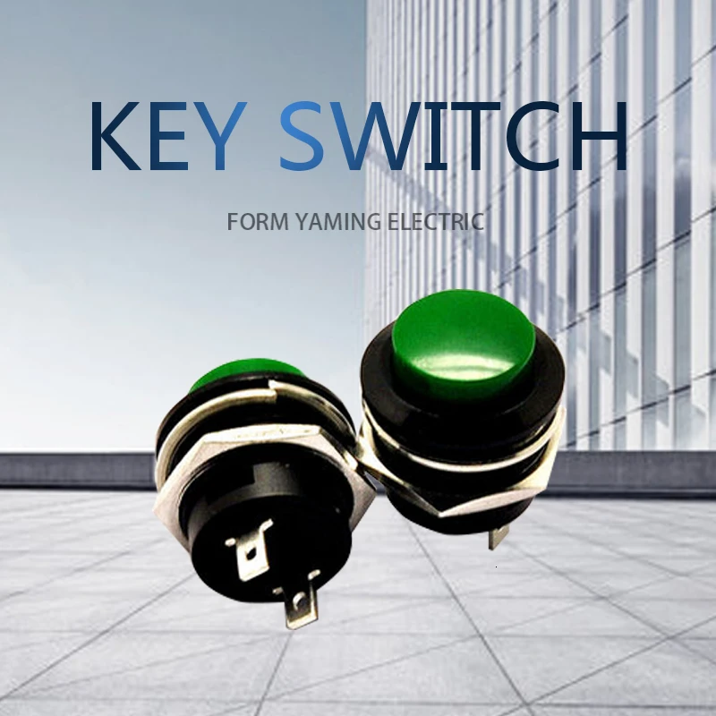 5 шт. кнопочный переключатель 2 контакта 16 мм моментальная Перезагрузка R13 507