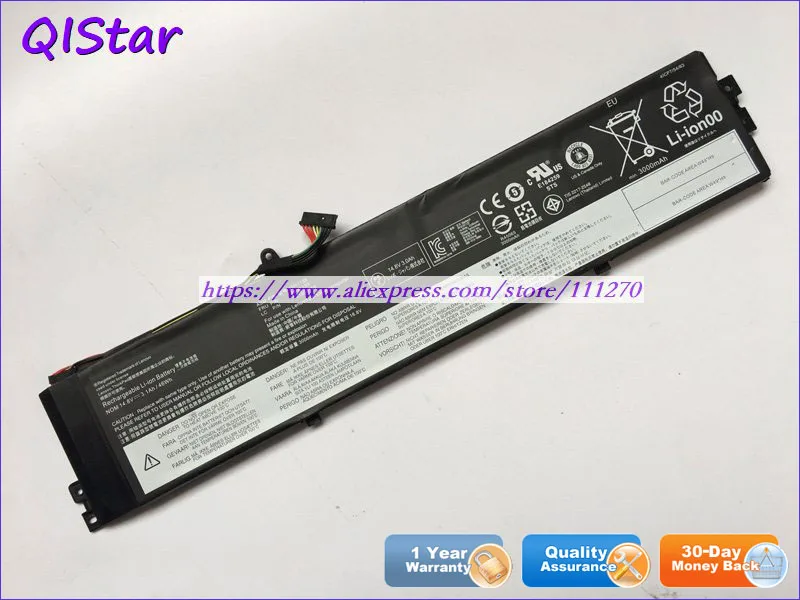 QISTAR 14,8 V 3100mAh натуральная 45N1138 45N1139 45N1140 45N1141 Аккумулятор для ноутбука lenovo ThinkPad S431 S440 V4400u серии