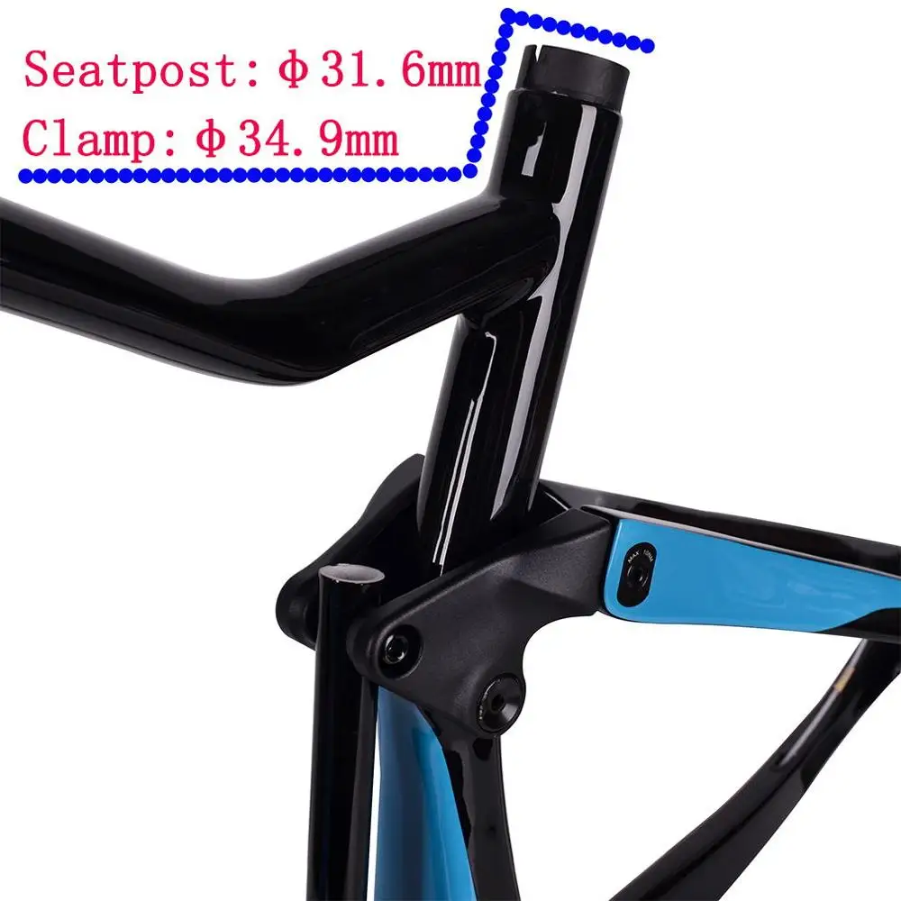 TRIFOX полная подвеска XC MTB рама 29er рама карбоновая для горного велосипеда cuadro carbono mtb T800 quadro Boost 148*12 велосипедная Рама