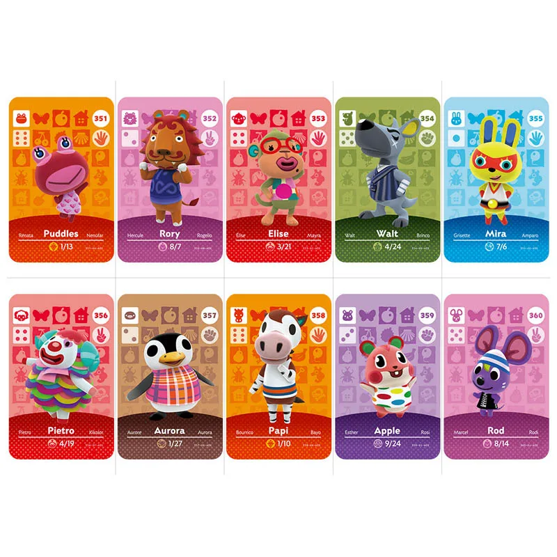 Series 4 (340 to 352) Animal Crossing Card Amiibo locks nfc Work for Switch NS Games New Leaf | Безопасность и защита