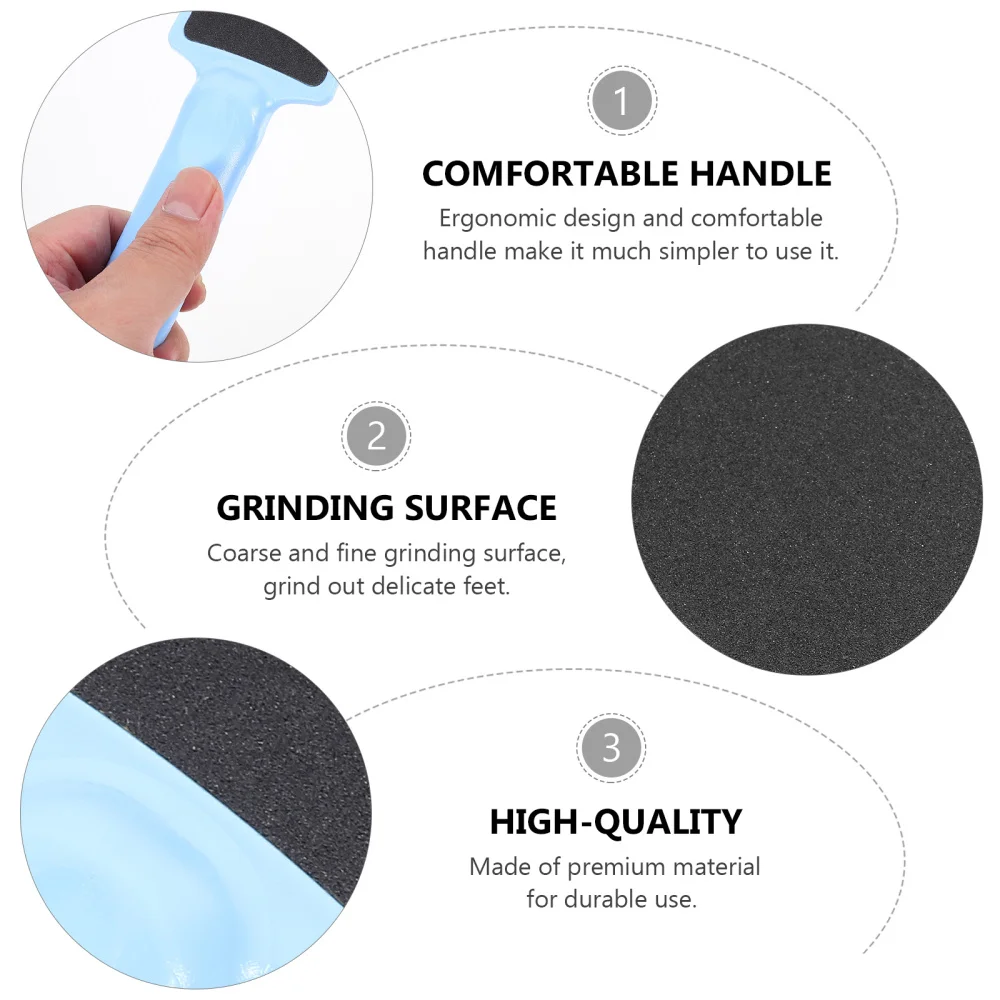

3pcs Double-Sided Pedicure Tools Foot Scraper Foot Rasp Cuticle Removers