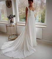 princess soft satin wedding dresses 2021 straps beach bridal party gowns long sleeveless new vestidos mariage