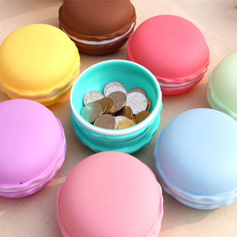 1 шт. Довольно макарон организатор ювелирных изделий коробка синий фиолетовый