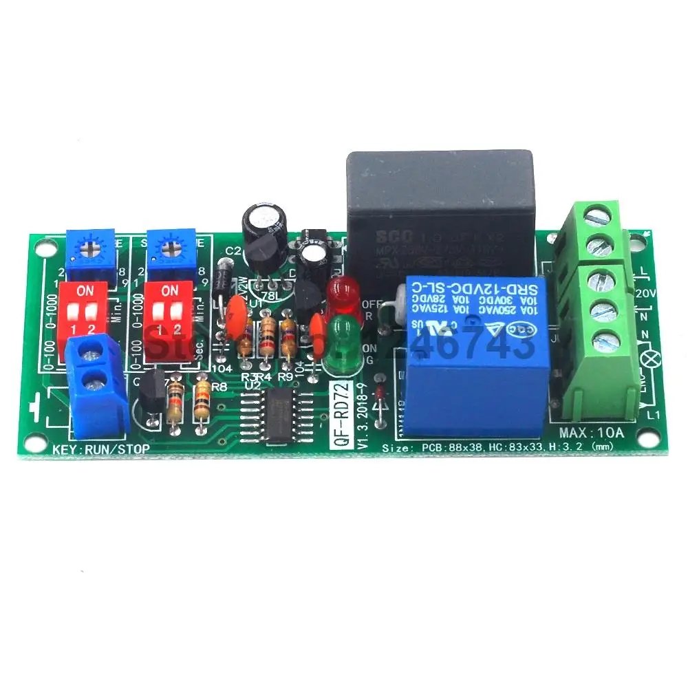 Двойное регулируемое реле времени задержка цикла повторное включение