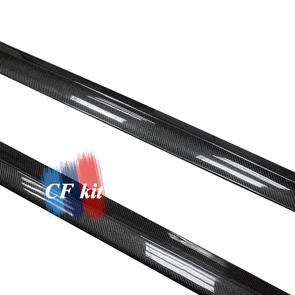 1 комплект/2 шт. автомобильный Стайлинг из углеродного волокна Боковая юбка для BMW