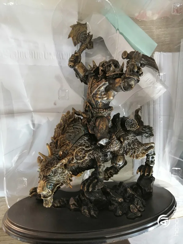 Онлайн-игра Wow Orc Warrior всадник-волк(езда Волк) Статуя Фигурка 24 см крутая коллекционная игрушка подарок - Цвет: No Inclu box